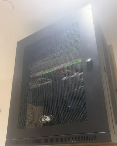 Secured network cabinet