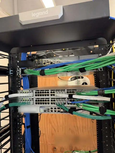 Network rack install