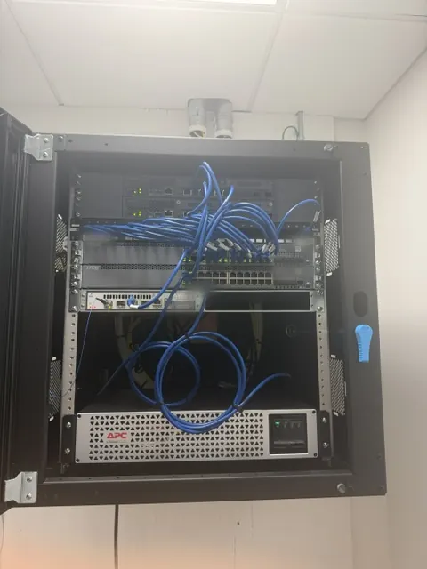Small-office network cabinet
